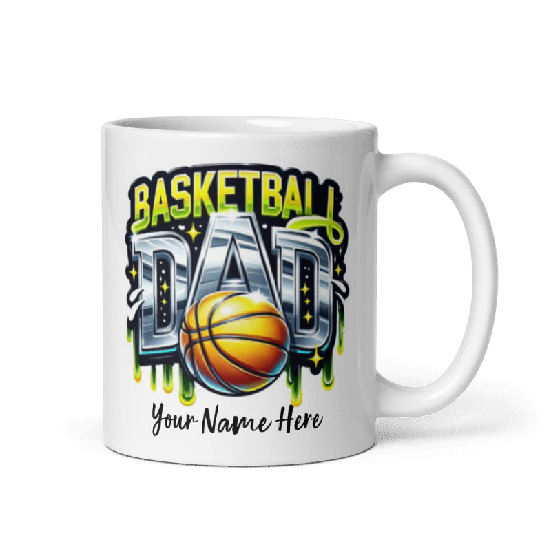 Personalized - Basketball Dad Coffee Mug | Basketball Mom Mug for Game Days | Sports Mom Gift