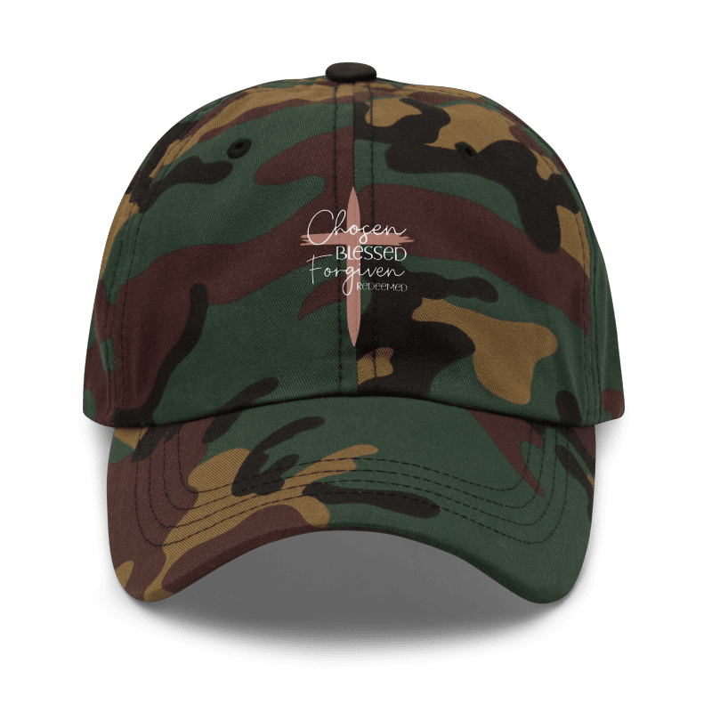 Chosen • Blessed • Forgiven • Redeemed Embroidered Baseball Cap
