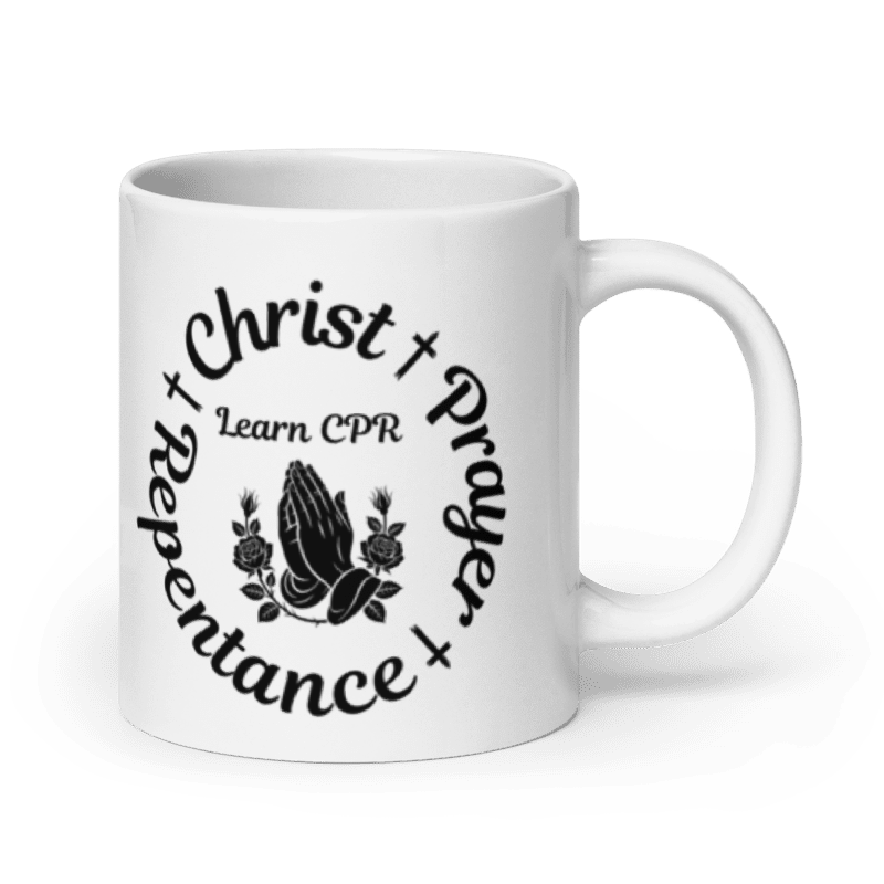 Learn CPR Christ Prayer Repentance Christian Coffee Mug – Faith Drinkware